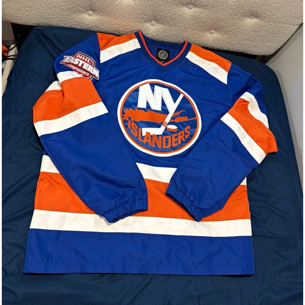 NHL New York Islanders Windbreaker Long Sleeve with Eastern Conference Patch XL